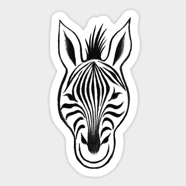 Zebra Sticker by annalloyd